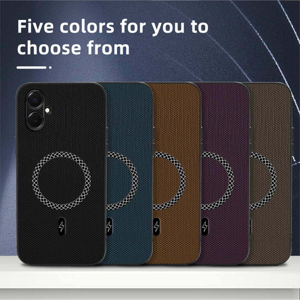 Til Samsung Galaxy A08 5G / A08 4G / A07 5G Cover Trekant Tekstur PU Læder Stødsikker Ultratyndt Cover