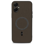 Til Samsung Galaxy A08 5G / A08 4G / A07 5G Cover Trekant Tekstur PU Læder Stødsikker Ultratyndt Cover