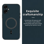 For Samsung Galaxy A06 4G Case Triangle Texture PU Leather Shockproof Ultra Thin Cover