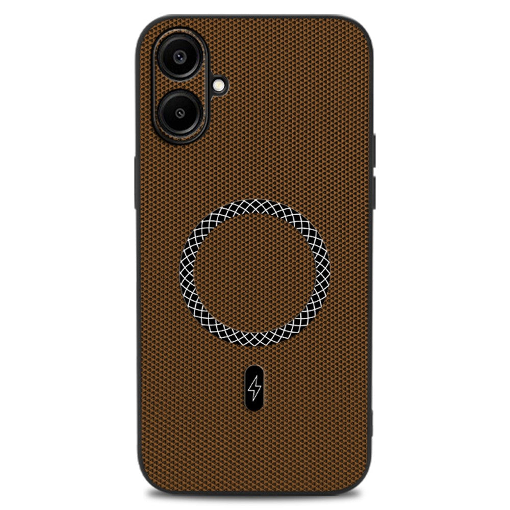 For Samsung Galaxy A06 4G Case Triangle Texture PU Leather Shockproof Ultra Thin Cover
