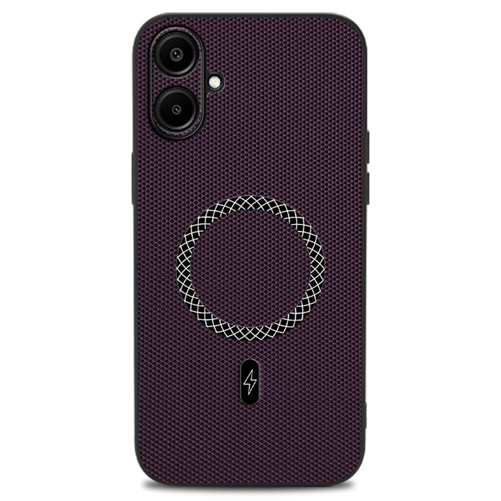 For Samsung Galaxy A06 4G Case Triangle Texture PU Leather Shockproof Ultra Thin Cover