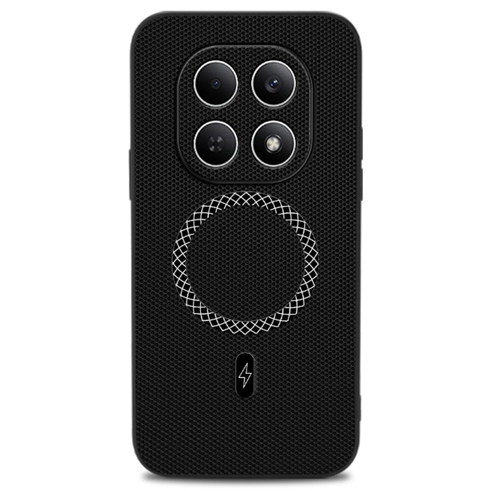 For Xiaomi Redmi Note 15 4G (Global) Case Triangle Texture PU Leather Shockproof Ultra Thin Cover