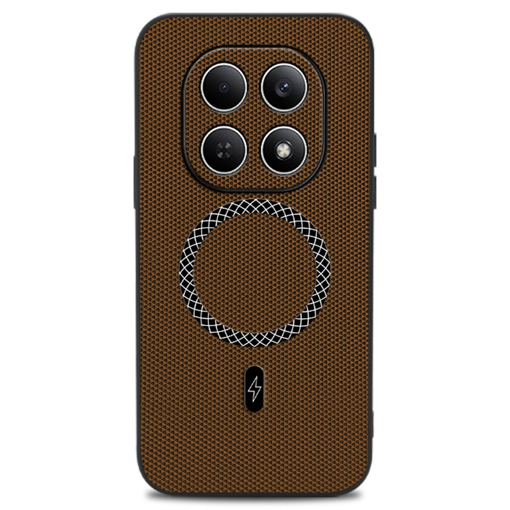 For Xiaomi Redmi Note 15 4G (Global) Case Triangle Texture PU Leather Shockproof Ultra Thin Cover