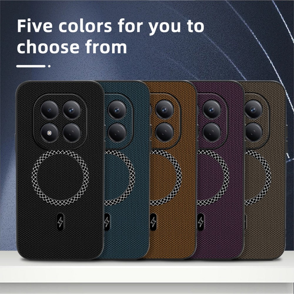For Xiaomi Redmi Note 15 Pro 4G (Global) Case Triangle Texture PU Leather Shockproof Ultra Thin Cover