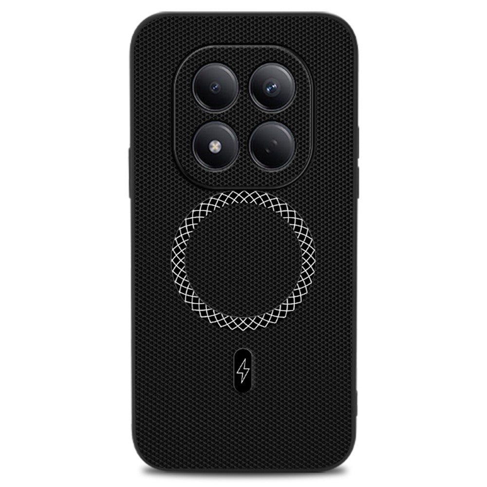For Xiaomi Redmi Note 15 Pro 4G (Global) Case Triangle Texture PU Leather Shockproof Ultra Thin Cover