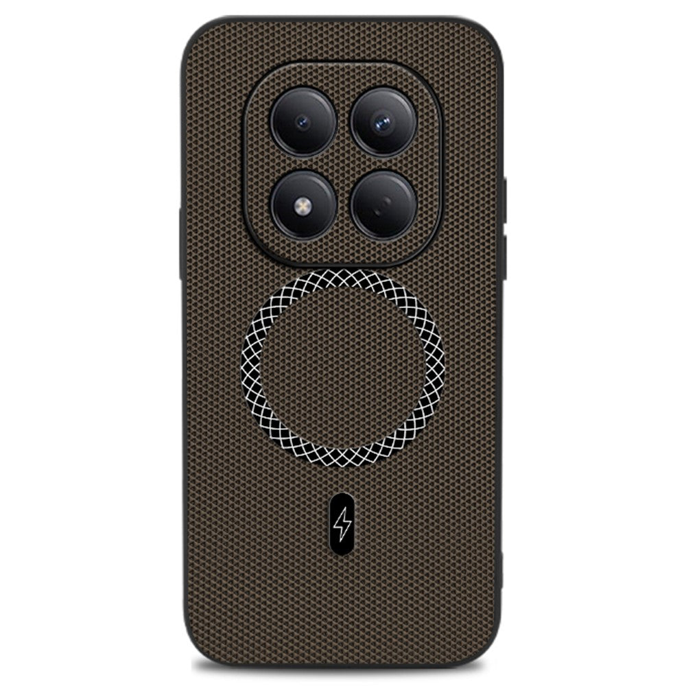 For Xiaomi Redmi Note 15 Pro 4G (Global) Case Triangle Texture PU Leather Shockproof Ultra Thin Cover