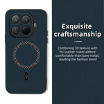 For Xiaomi 15T Pro Case Triangle Texture PU Leather Shockproof Ultra Thin Cover
