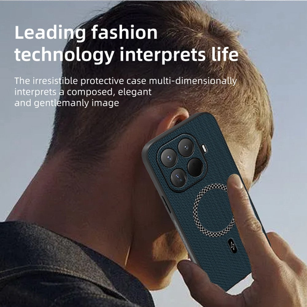 For Xiaomi 15T Pro Case Triangle Texture PU Leather Shockproof Ultra Thin Cover