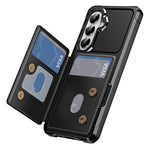 Case For Samsung Galaxy A18 5G / A18 4G / A26 5G / M17 5G / F17 5G / A17 5G / A17 4G Card Slot Kickstand Leather + TPU Reinforced Corner Phone Cover