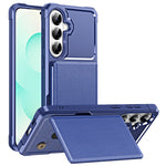 Case For Samsung Galaxy A18 5G / A18 4G / A26 5G / M17 5G / F17 5G / A17 5G / A17 4G Card Slot Kickstand Leather + TPU Reinforced Corner Phone Cover