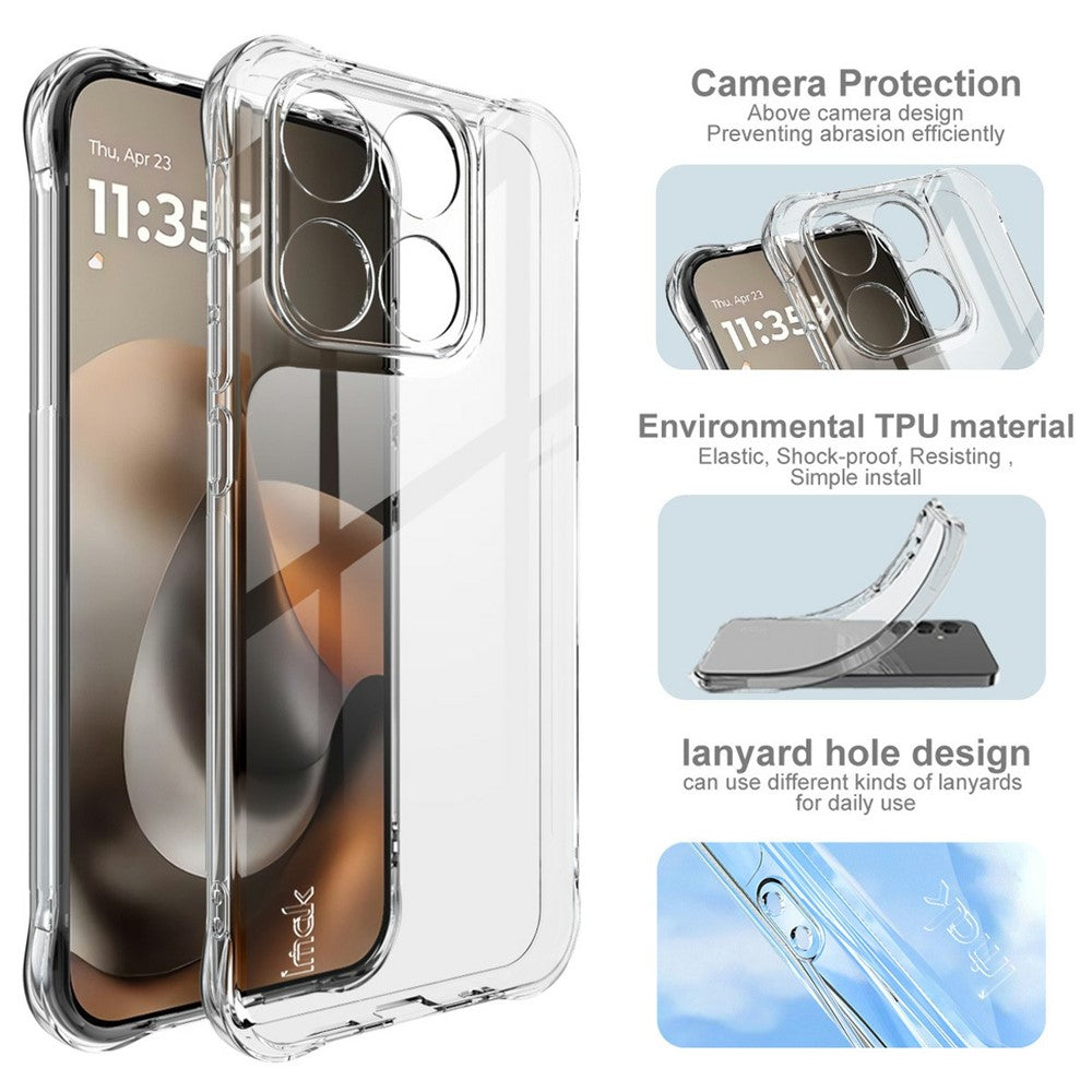 IMAK TPU-skal för Motorola Moto G87 5G / G77 5G / G67 5G / G Max 5G mobilskydd krockkudde stötsäkert skydd