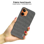 IMAK Ruiyi Series for Xiaomi Redmi Turbo 5 Max 5G  /  Poco X8 Pro Max 5G Case Fabric Texture Leather + PC Phone Back Cover