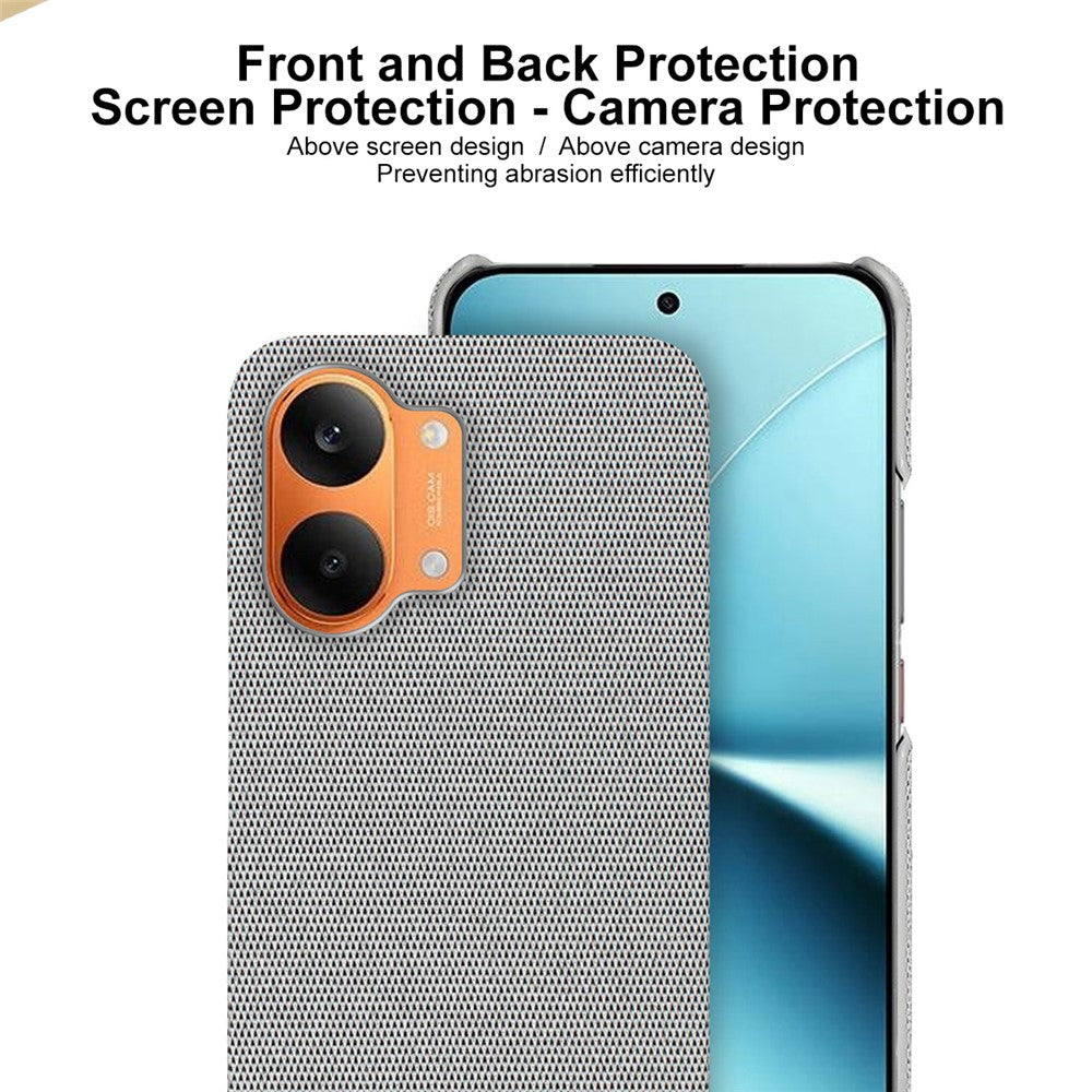 IMAK Ruiyi Series for Xiaomi Redmi Turbo 5 Max 5G  /  Poco X8 Pro Max 5G Case Fabric Texture Leather + PC Phone Back Cover