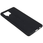 For Samsung Galaxy A42 5G Anti-scratch Slim Fit Cell Phone Cover Black Matte Flexible TPU Case