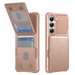 Til Samsung Galaxy A37 5G etui med kortlomme, støttefod, PU-læder + TPU-telefoncover