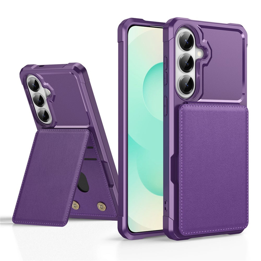 Case For Samsung Galaxy A18 5G / A18 4G / A26 5G / M17 5G / F17 5G / A17 5G / A17 4G Kickstand PU Leather + TPU Phone Cover with Card Slot