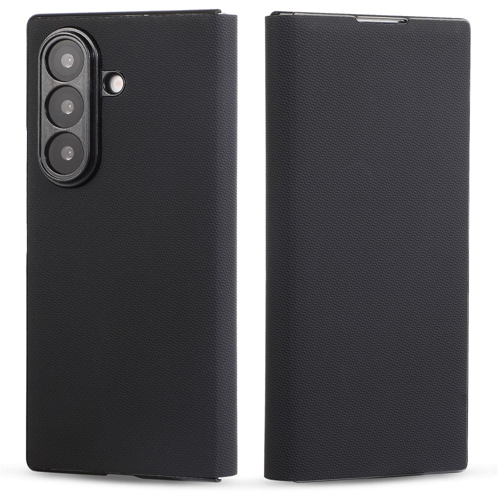 For Samsung Galaxy Z Fold7 5G Magnetic Phone Case PC + Technical Fabric Texture Wallet Flip Cover
