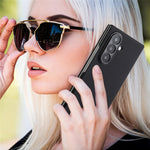 For Samsung Galaxy Z Fold7 5G Magnetic Phone Case PC + Technical Fabric Texture Wallet Flip Cover