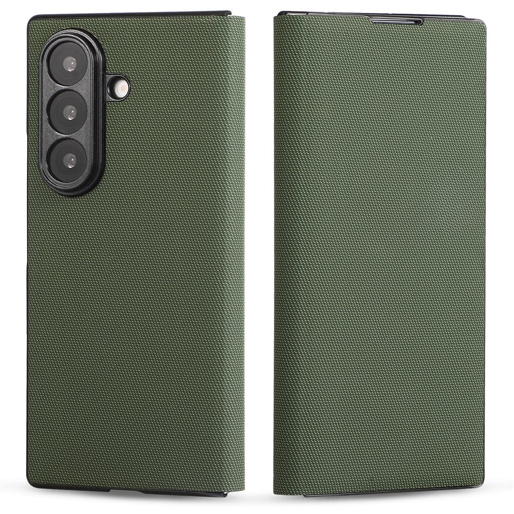 For Samsung Galaxy Z Fold7 5G Magnetic Phone Case PC + Technical Fabric Texture Wallet Flip Cover