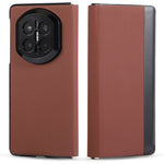For Huawei Mate X7 Magnetic Phone Case PC + Technical Fabric Texture Wallet Flip Cover