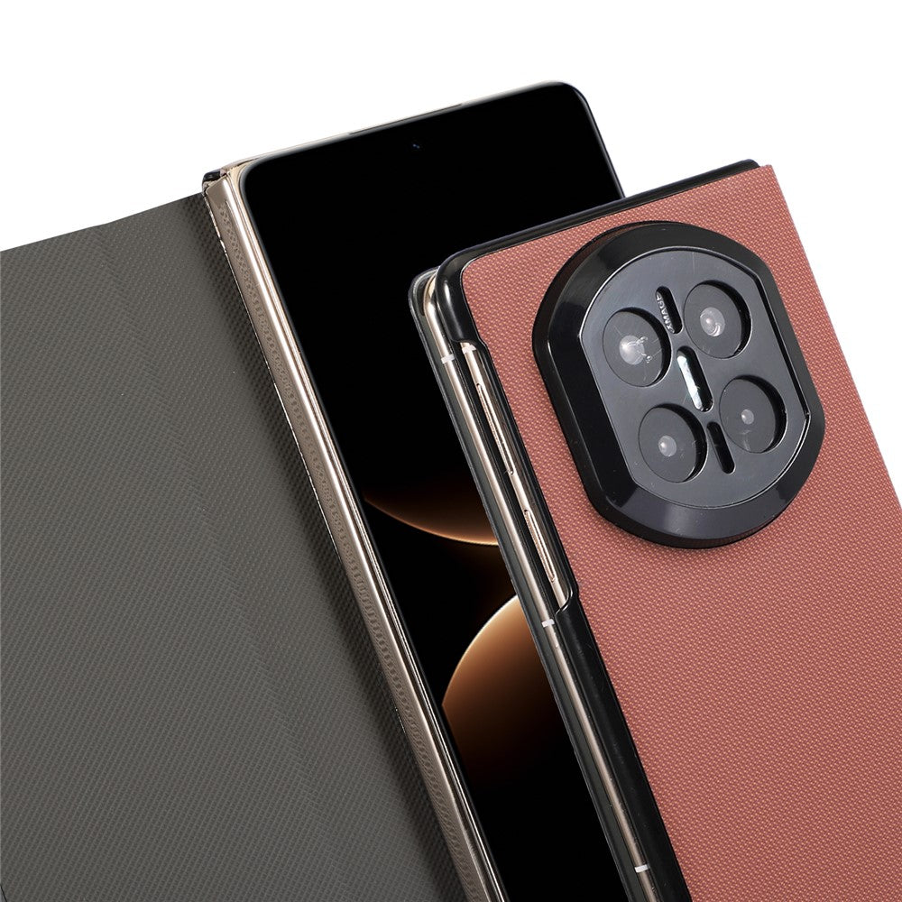 For Huawei Mate X7 Magnetic Phone Case PC + Technical Fabric Texture Wallet Flip Cover