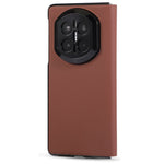 For Huawei Mate X7 Magnetic Phone Case PC + Technical Fabric Texture Wallet Flip Cover