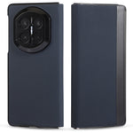 For Huawei Mate X7 Magnetic Phone Case PC + Technical Fabric Texture Wallet Flip Cover