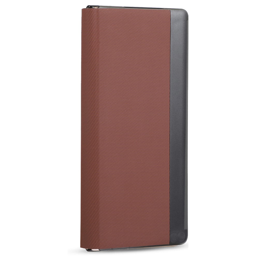 For Huawei Mate X7 Magnetic Case with Detachable Card Holder Kickstand PC Tech Fabric Flip Cover