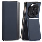 For Huawei Mate X7 Magnetic Case with Detachable Card Holder Kickstand PC Tech Fabric Flip Cover