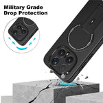 For Honor Magic8 Pro 5G Phone Case Carbon Fiber Texture PC + TPU Phone Cover with Kickstand