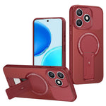 For Honor X8d 4G Telefoncover Kulfibertekstur PC + TPU Telefoncover med Støttefod
