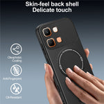 For Infinix Note Edge 5G Phone Case Carbon Fiber Texture PC + TPU Phone Cover with Kickstand