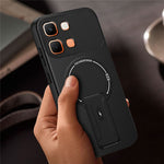For Infinix Note Edge 5G Phone Case Carbon Fiber Texture PC + TPU Phone Cover with Kickstand