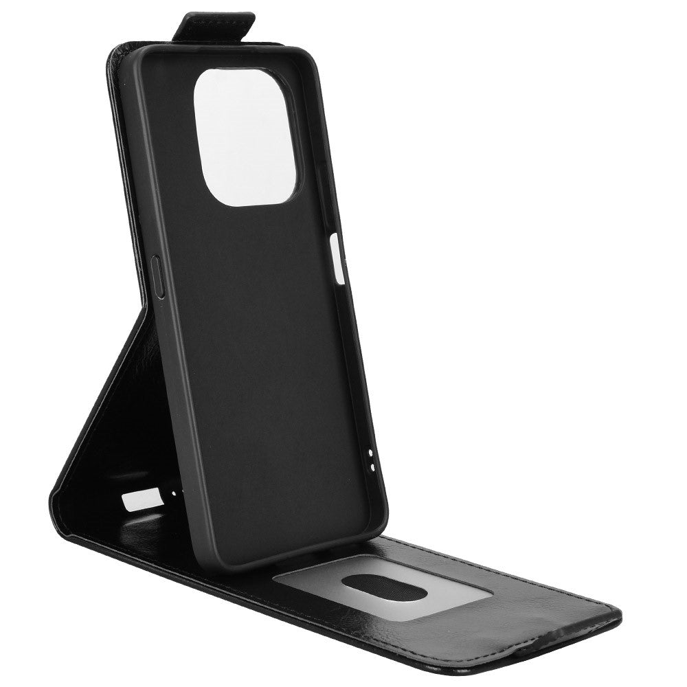 For Honor X8d 4G Stand Case Magnetic Clasp Vertical Flip Leather Phone Cover with Card Holder