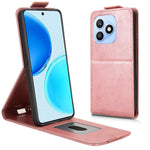For Honor X8d 4G Stand Case Magnetic Clasp Vertical Flip Leather Phone Cover with Card Holder