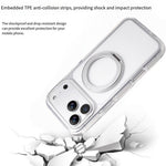 Til iPhone 18 Pro / 17 Pro Magnetisk telefoncover med 360° drejelig ring kickstand PC TPU Hybrid Stødsikkert cover