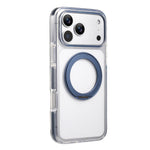 Til iPhone 18 Pro / 17 Pro Magnetisk telefoncover med 360° drejelig ring kickstand PC TPU Hybrid Stødsikkert cover