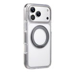 Til iPhone 18 Pro / 17 Pro Magnetisk telefoncover med 360° drejelig ring kickstand PC TPU Hybrid Stødsikkert cover