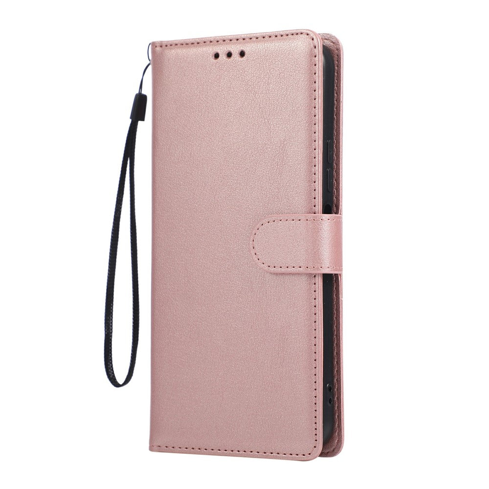 For Xiaomi Redmi 15 4G (EU) (171mm)  /  15 5G (EU) (171mm) Case PU Leather Wallet Stand Phone Cover with Wrist Strap