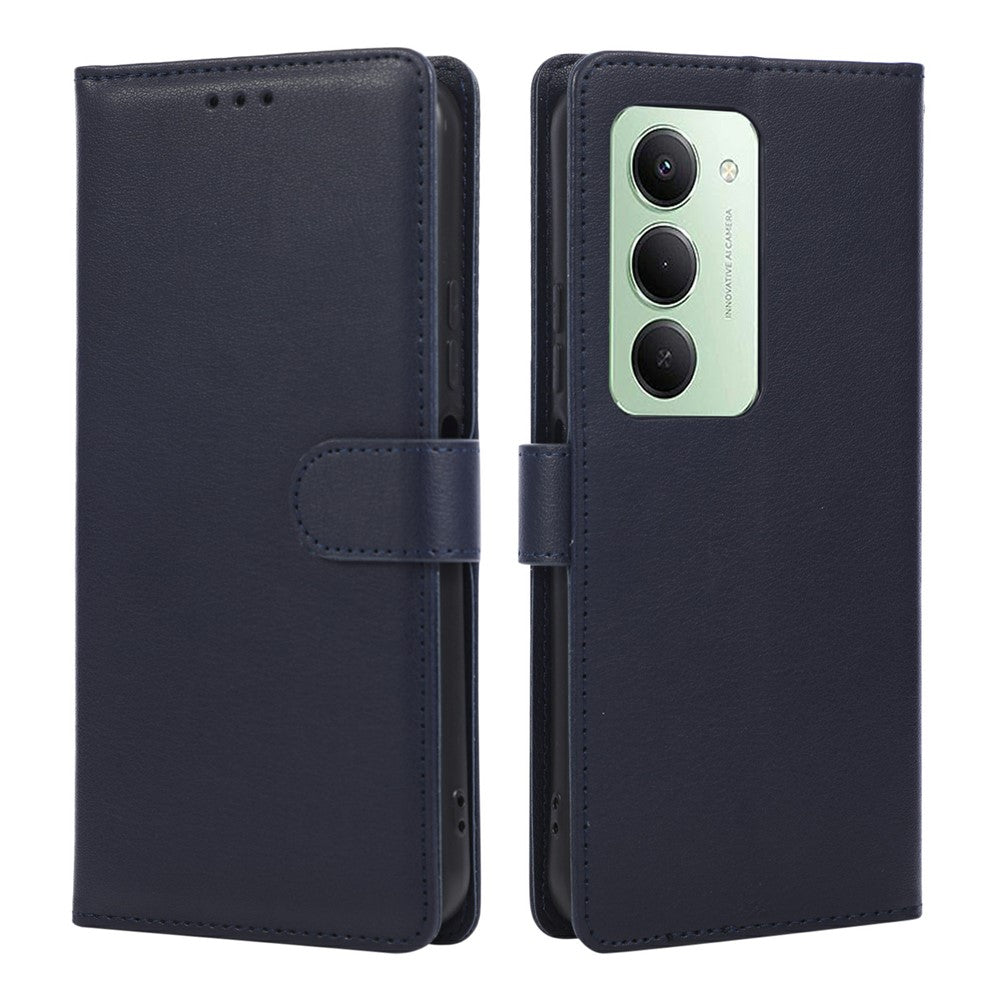 For Xiaomi Redmi 15 4G (EU) (171mm)  /  15 5G (EU) (171mm) Case PU Leather Wallet Stand Phone Cover with Wrist Strap