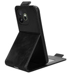 OnePlus 15T 5G Stativfodral Magnetiskt Spänne Vertikalt Flip Lädermobilfodral med Korthållare
