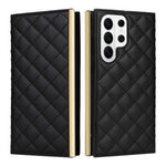 Samsung Galaxy S26 Ultra-skal med sugkopp, PU-läder, plånboksfodral med remmar