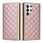 For Samsung Galaxy S26 Ultra Case Suction Cup PU Leather Wallet Phone Cover with Straps