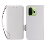OnePlus 15T 5G-skal, Litchi Texture-plånboksläder med mobilrem