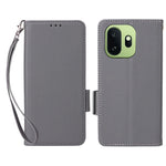 OnePlus 15T 5G-skal, Litchi Texture-plånboksläder med mobilrem