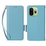 OnePlus 15T 5G-skal, Litchi Texture-plånboksläder med mobilrem