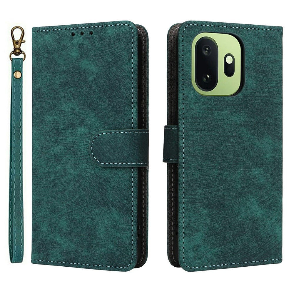 For OnePlus 15T 5G Case Wallet RFID Blocking PU Leather Phone Cover Stand with Strap
