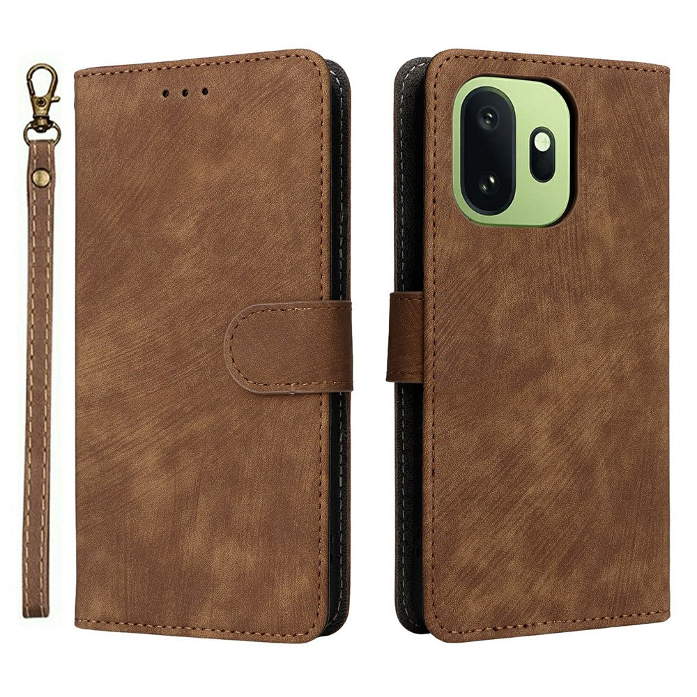For OnePlus 15T 5G Case Wallet RFID Blocking PU Leather Phone Cover Stand with Strap