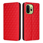 OnePlus 15T 5G Plånboksfodral med Rhombus-präglad PU-lädermobil