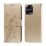 For Honor Play 60A 5G / Honor X6d 5G Leather Case Butterfly Floral Imprint Wallet Stand Cover